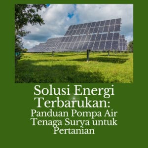 Solusi Energi Terbarukan: Panduan Pompa Air Tenaga Surya untuk Pertanian